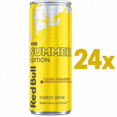 24x red bull summer edition - red,