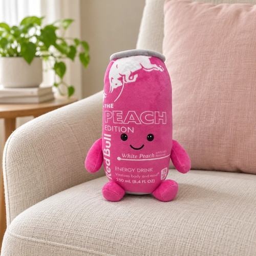 Red bull peach edition plush - red,