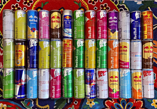 Red bull energy drink - red,