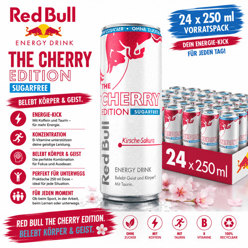Red bull energy - energy, cherry