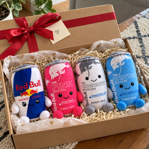 Red bull plüschtier 4er - plüschtier,
