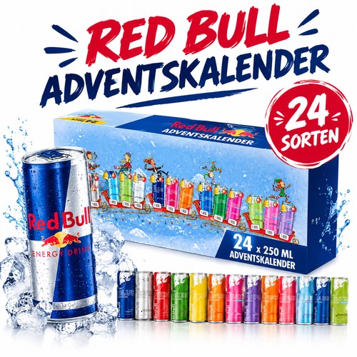 Red bull adventskalender - bull,