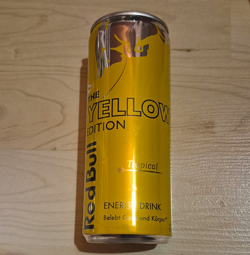 Red bull the yellow edition - red,